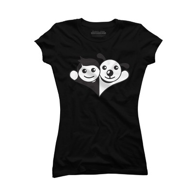 Junior's Design By Humans Doggy Friend By graphicganga T-Shirt