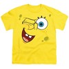 Boys' Short Sleeve Spongebob Winking Face T-Shirt - 2 of 4
