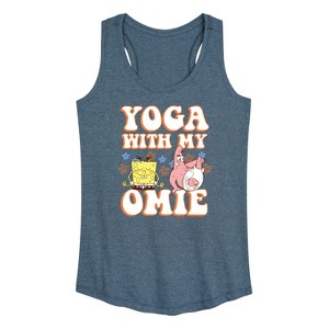 Women's - SpongeBob SquarePants - Yoga with My Omie Graphic Racerback Tank - 1 of 4