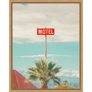 Amanti Art This Motel is for the Birds by Tom Windeknecht Canvas Wall Art Print Framed - 1 of 4