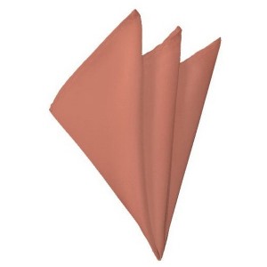 TheDapperTie - Men's Solid Color 10 Inch x 10 Inch Pocket Squares Handkerchief - 1 of 3