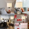GTCLIGHTING Fillable Table Lamp, Bedside Lamp with Clear Glass Modern Table Lamp with White Lampshade Beside Lamp for Living Room Bedrooms Office - 3 of 4