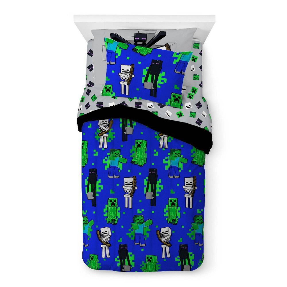 Photos - Bed Linen Twin Minecraft Animals Kids' Bed in a Bag