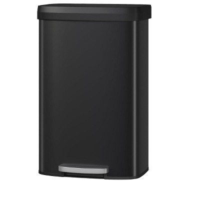 21 Gallon / 80 Liter Metal Trash Can with Lid, Large Garbage Can for Kitchen, Rustproof Step-on Kitchen Metal Trash Bin with Liner Rim