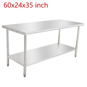 Stainless Steel NSF Commercial Work Prep Table Height Adjustable - 1 of 4