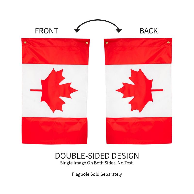 Evergreen Canada Garden Applique Flag 12.5 x 18 Inches Indoor Outdoor Decor, 4 of 6