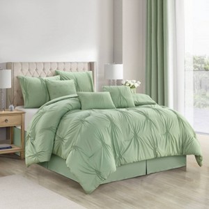 Nanshing 7pc California King Nargiz Comforter Set Green - 1 of 4