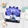Pavilion Gift Company - Purple Snuggle Monster - 30" x 40" Coral Fleece Hooded Blanket - Throw Blankets - 4 of 4