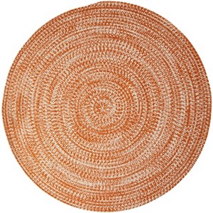 Colonial Mills Kaari Tweed - Rusted Orange 7 Ft round Round Rug Indoor/Outdoor 100% Polypropylene - 1 of 4