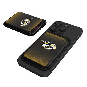 Keyscaper NHL Western Conference Teams Linen Black Magnetic Credit Card Wallet - 1 of 3