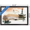 Trends International China Landscape with Pagoda Framed Wall Poster Prints - 3 of 4