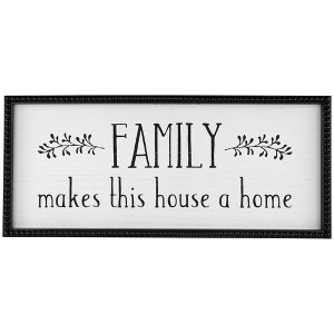 Northlight Family Makes This House a Home Framed Wall Art - 23.75" - 1 of 4