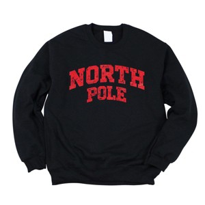 North Pole Varsity Arched Distressed -  Women's Graphic Sweatshirt - 1 of 4