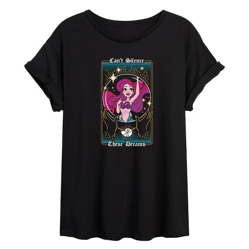 Women's - Disney Princess - Can't Silence These Dreams Oversized Graphic T-Shirt - image 1 of 4