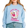 Books Are My Love Language Ghost - Women's Graphic Sweatshirt - 3 of 4