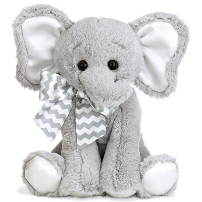 Bearington Baby Lil' Spouts The Elephant Plush, 10 Inch Elephant Stuffed Animal Piggy Bank with Noise