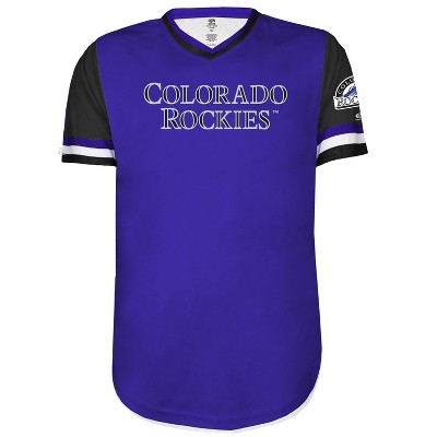 MLB Colorado Rockies Men's V-Neck Pullover T-Shirt - S