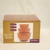 Omniware Simsbury Mixing Bowls, Set of 3 - Nesting Stoneware Bowls for Baking & Cooking - 30, 75, 112 oz - Dishwasher Safe, Durable Kitche (Honey) - 3 of 4