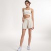Anna-Kaci Active Women's High Waist Active Shorts with Drawstring Waistband Pleated Side Pockets and Relaxed Fit - 2 of 4