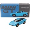 Lancia Stratos HF Stradale Azzuro Chiaro Blue Limited Edition to 1800 pieces 1/64 Diecast Model Car by Mini GT - 4 of 4