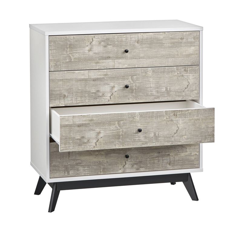 Crislana 4 Drawer Chest White/Weathered Gray - Buylateral, 5 of 8