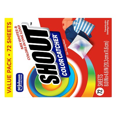 Shout Color Catcher Laundry Additive Sheets - 72ct - Thumbnail 4