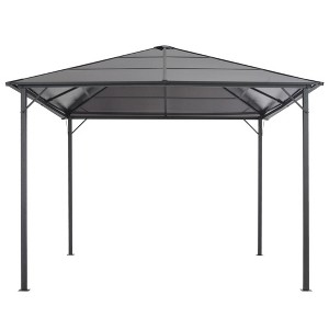 vidaXL Gazebo Anthracite Aluminum and Steel Large UV-resistant materials - 1 of 4