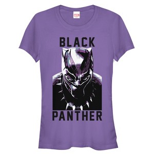 Juniors Womens Marvel Black Panther 2018 Portrait T-Shirt - 1 of 3