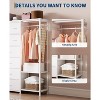 16 - Drawer Storage Shelf - Iron Frame + MDF Fabric, Multi - Drawer Organizer for Bedroom - 4 of 4