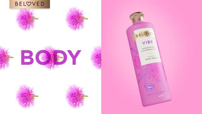 Beloved Vibe Vegan Body Wash with Mimosa Flower &#38; Bamboo Extract - 18 fl oz, 2 of 11, play video