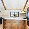 LLHZSY 4-Light Modern Linear Kitchen Island Pendant Chandelier Light with Crystal Shades-Gold 39 2/5" - 3 of 4