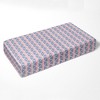 Bacati - Emma Large Triangles Coral Navy Muslin 3 pc Toddler Bed Sheet Set - 4 of 4