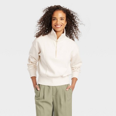 Women's Quarter Zip Sweatshirt - A New Day™