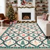 Christmas Washable Area Rug, Winter Decor Rug for Living Room Bedroom, Nutcracker Print Non Slip Xmas Rug Home Decorations - 2 of 4