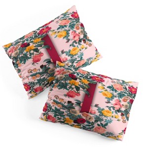 Deny Designs Standard Burcu Korkmazyurek Summer Botanical Monogram Pillow Shams - 1 of 3