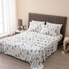 Printed Velvet Plush Fleece Sheet Set - Great Bay Home - 2 of 4
