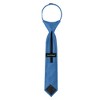 Jacob Alexander Young Boys' 11" Solid Color Pre-Tied Zipper Neck Tie - 3 of 4