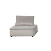 Velvet Armless Lounge Chair with Tufted Seat, Pocket Coil Cushion and Removable Cushions - 3 of 4