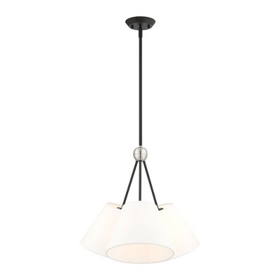 Livex Lighting Prato 3 - Light Chandelier in  Black