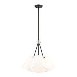 Livex Lighting Prato 3 - Light Chandelier in  Black - 1 of 4