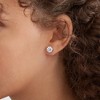 Pompeii3 4 Ct T.W. Round Diamond Screw Back Studs 14k White Gold Lab Created - 3 of 4