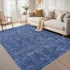Washable Indoor Modern Solid Soft Non Slip Area Rugs for Bedroom Living Room, Low Pile Thin Carpet - 3 of 4