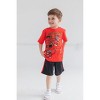 Power Rangers Green Ranger Red Ranger Blue Ranger T-Shirt and Mesh Shorts Outfit Set Toddler to Big Kid - 2 of 4