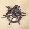 SPI Home Octopus and Ship's Wheel Wall Plaque – Nautical Metal Wall Art with Coastal Marine Design - 2 of 3