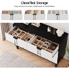 Jojoka 6 Drawer Dresser for Bedroom Modern Wood Chest with Deep Drawers Vintage Pattern Design Metal Handles for Living Room Hallway or Entryway - 4 of 4