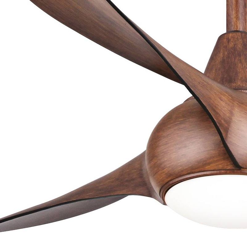 52" Minka Aire Light Wave Distressed Koa Indoor Ceiling Fan Handheld Remote Control for Living Room Bedroom Kitchen Dining, 3 of 8