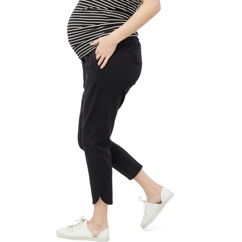Ingrid & Isabel Maternity Everywear Ponte Pant Black Size S : Target