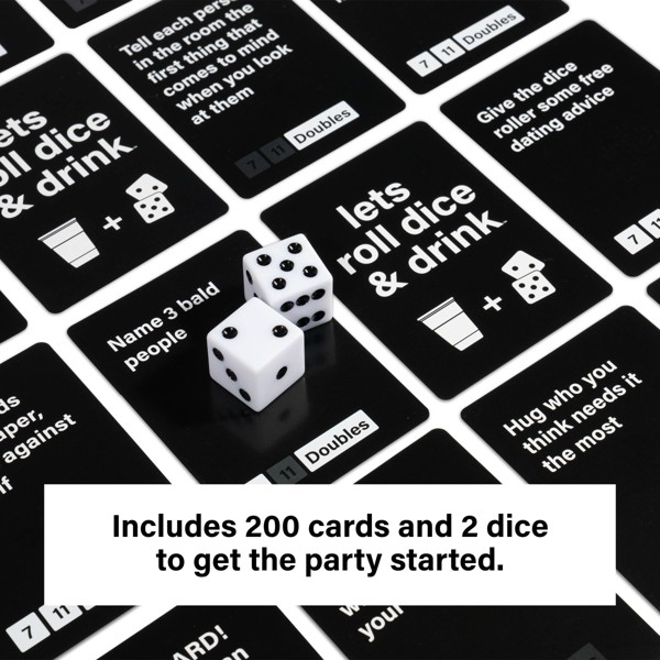 Lets Roll Dice and Drink Juego de Cartas 8
