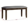 Home Design Oden Dining Bench - 4 of 4