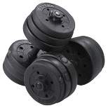 Yaheetech Man Workout Body Building Training Home Dumbbell Set Black
